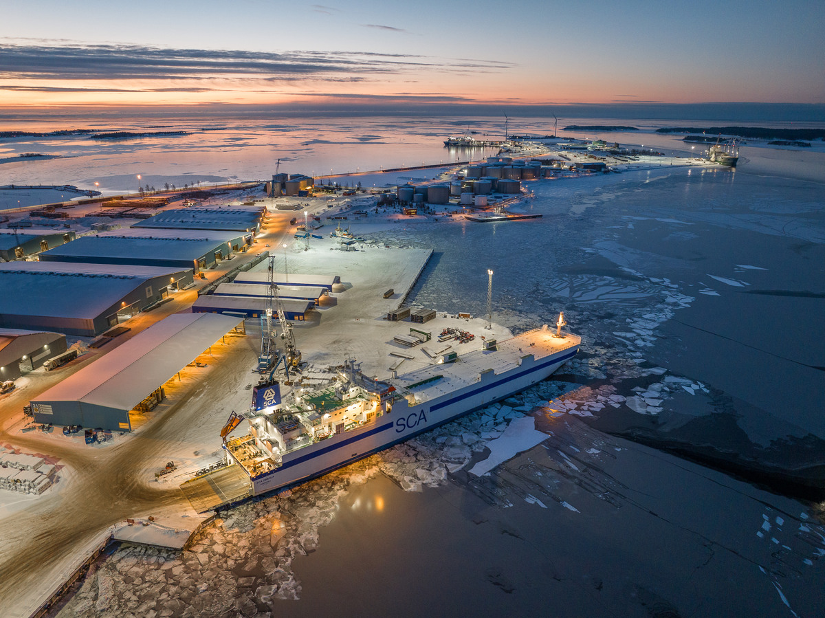 Umeå hamn. Foto Fredrik Larsson